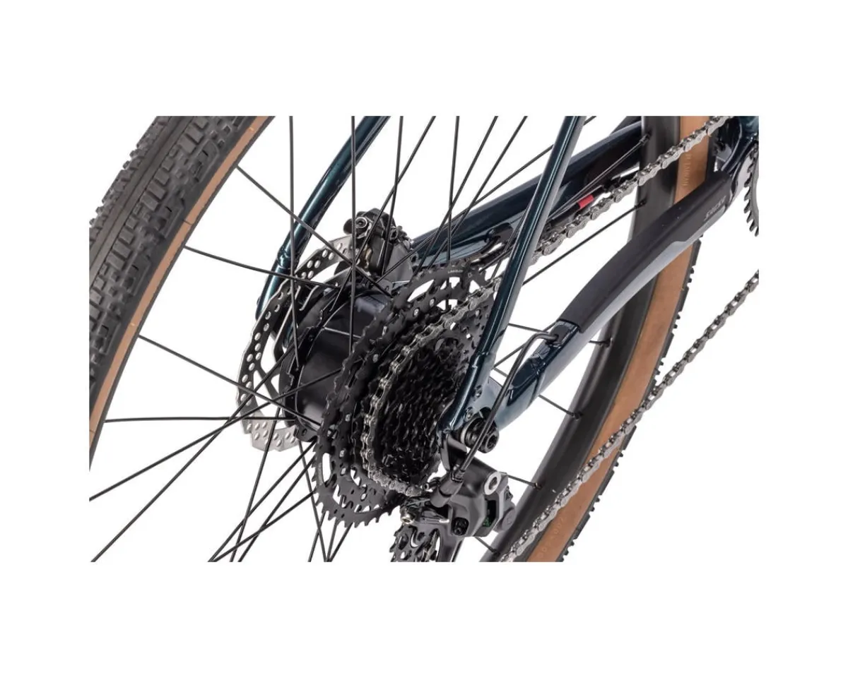 Salsa Gravel Bikes|E-Bikes|Confluence Drop Bar Gravel E-Bike (Midnight Blue) (49cm) (Shimano Cues) (1 x 10-Speed)