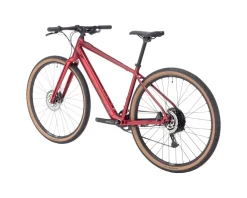 Salsa Gravel Bikes|E-Bikes|Confluence Flat Bar Gravel E-Bike (Canyon Red) (XS) (Shimano Essa) (1 x 8-Speed)