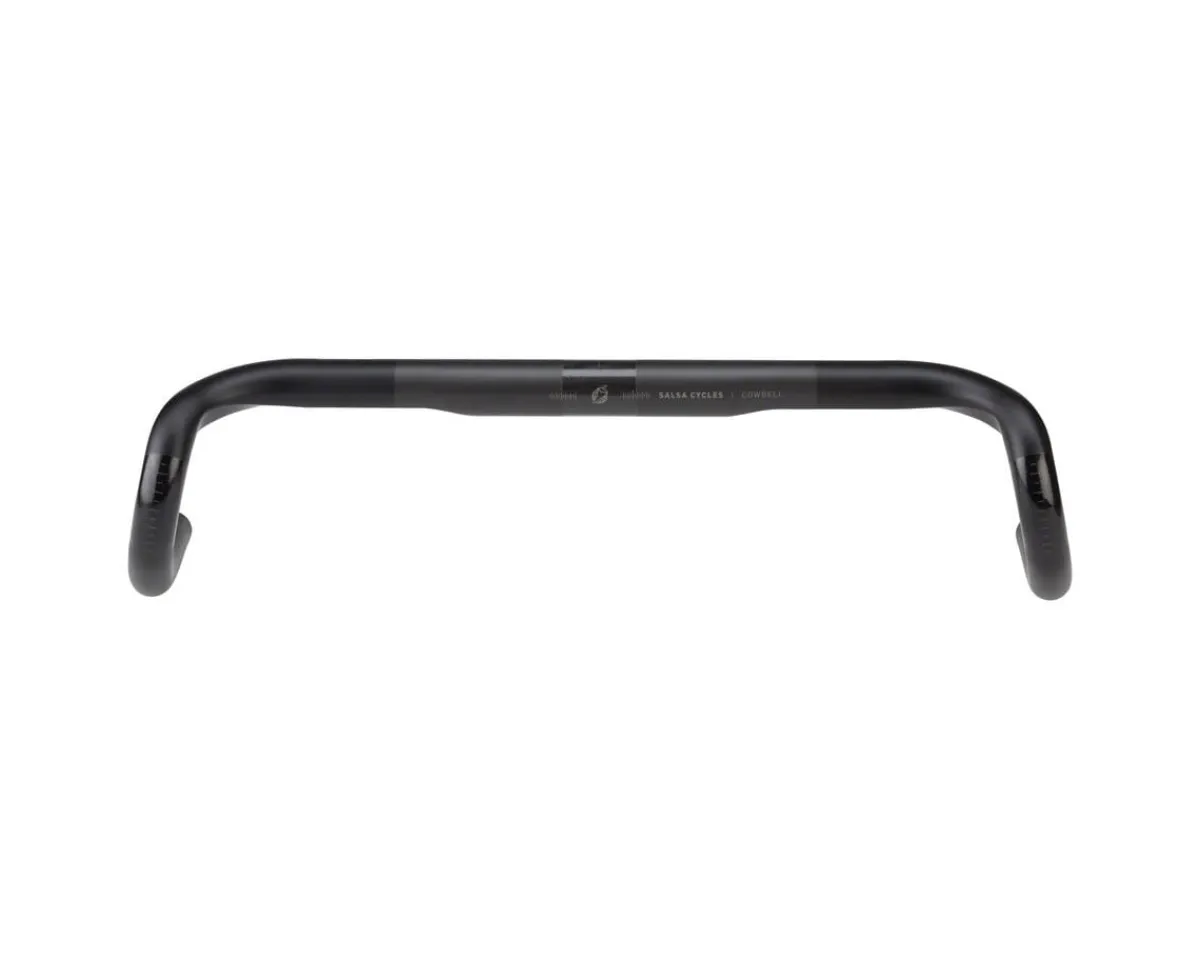 Salsa Handlebars|Cowbell 2.0 Carbon Drop Handlebar (Black) (31.8mm) (38cm) (12° Flare)