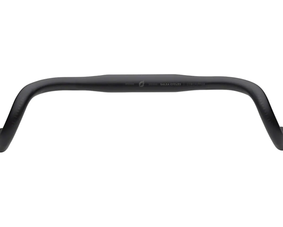 Salsa Handlebars|Cowchipper Drop Handlebar (Black) (31.8mm) (40cm) (24° Flare)
