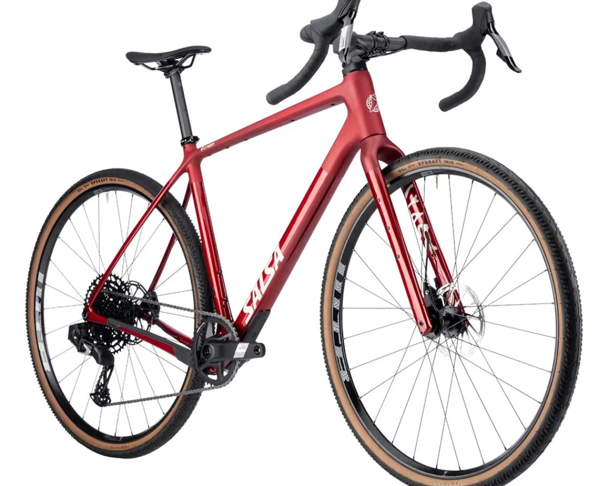 Salsa Gravel Bikes|Flyway C Apex Eagle AXS Gravel Bike (Canyon Red) (M/L)