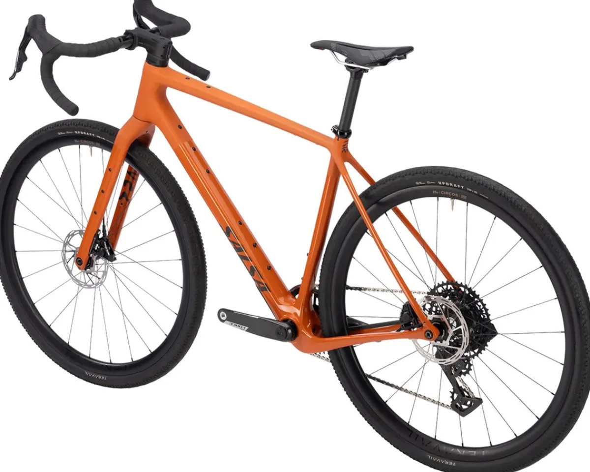 Salsa Gravel Bikes|Flyway C DLX Force XPLR AXS Gravel Bike (Amber) (M/L)