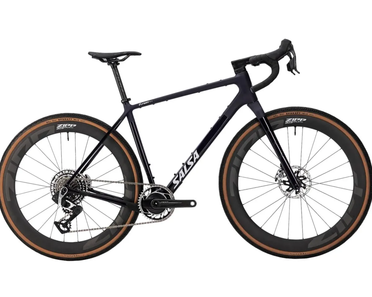 Salsa Gravel Bikes|Flyway C DLX Red XPLR AXS Gravel Bike (Midnight) (S)