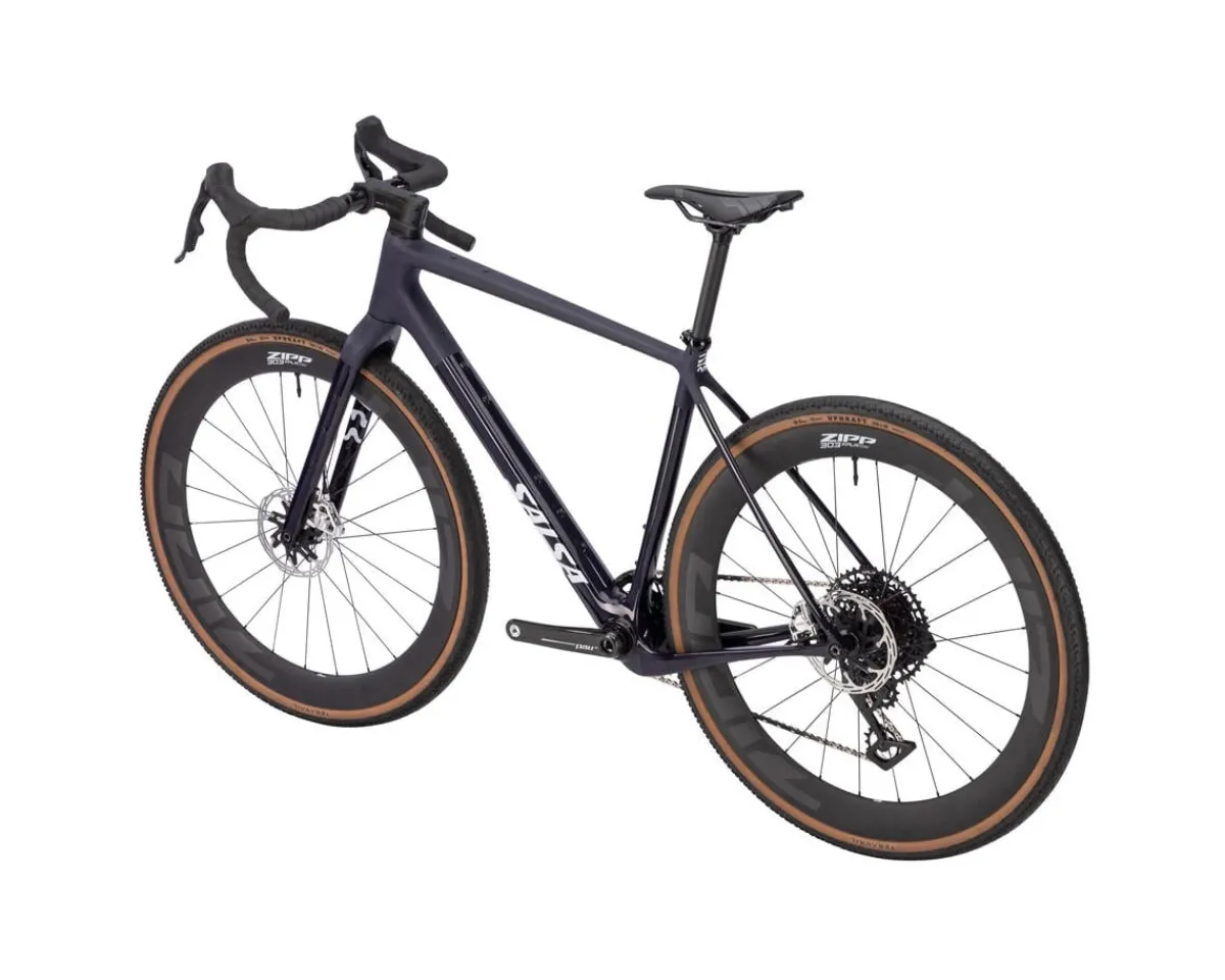 Salsa Gravel Bikes|Flyway C DLX Red XPLR AXS Gravel Bike (Midnight) (S)