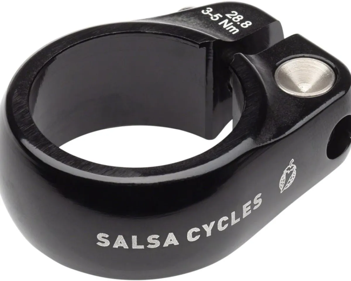 Salsa Seatposts & Clamps|Lip-Lock Seat Collar (Black) (28.8mm)