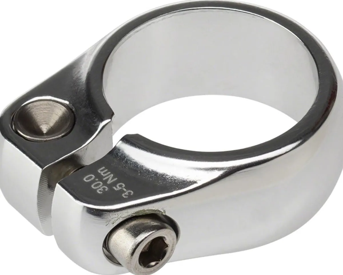 Salsa Racks, Fenders, & Trailers|Seatposts & Clamps|Lip-Lock Seat Collar (Silver) (30.0mm)