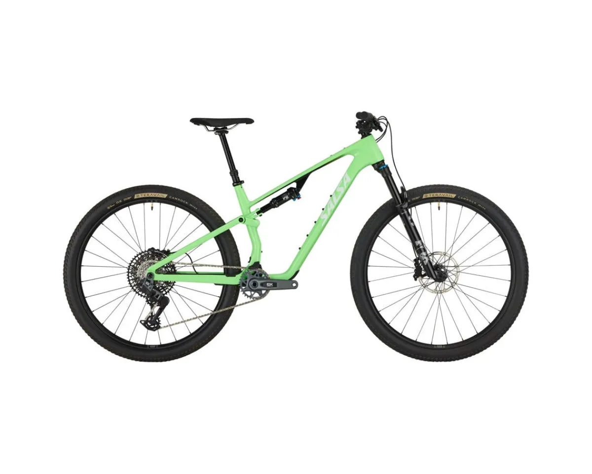Salsa Mountain Bikes|Spearfish C Deluxe GX AXS Transmission Mountain Bike (Citrus Green) (XL)