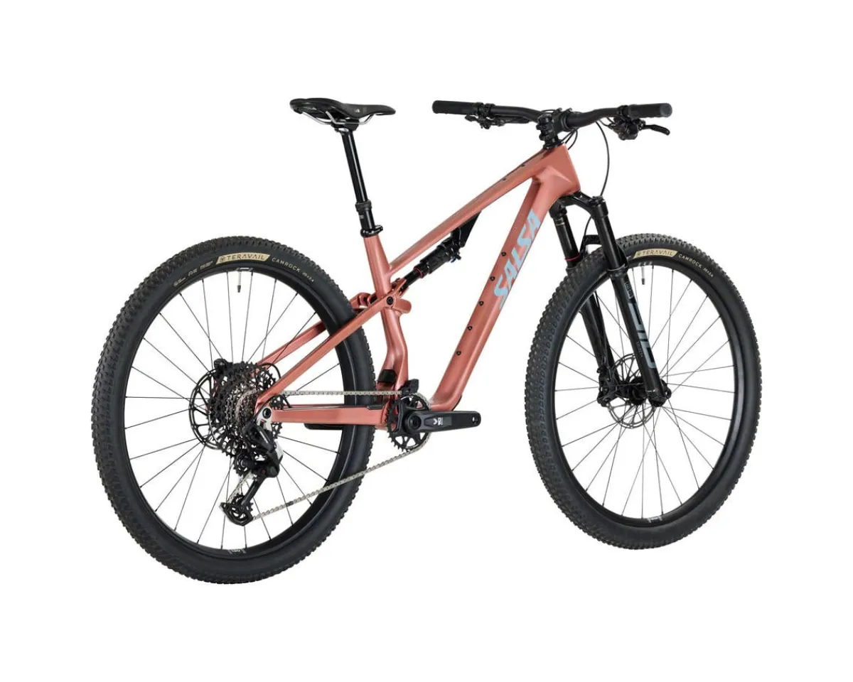 Salsa Mountain Bikes|Spearfish C Deluxe GX AXS Transmission Mountain Bike (Citrus Green) (XL)