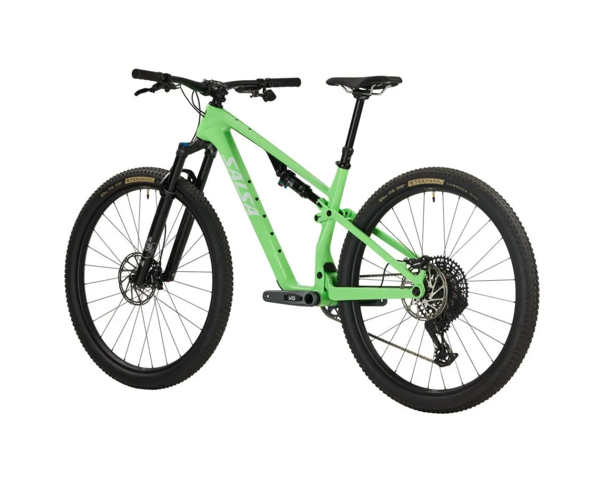 Salsa Mountain Bikes|Spearfish C Deluxe GX AXS Transmission Mountain Bike (Citrus Green) (XL)
