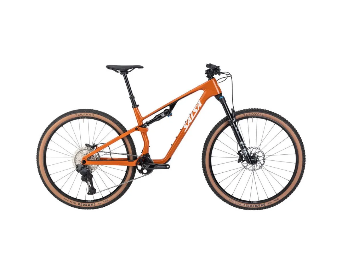 Salsa Mountain Bikes|Spearfish C Deore Di2 Mountain Bike (Amber) (L)