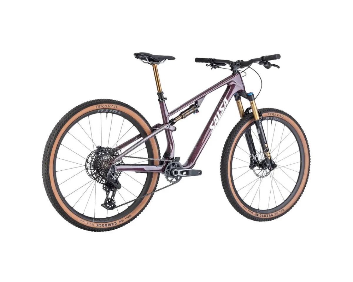 Salsa Mountain Bikes|Spearfish C DLX X0 AXS Transmission Mountain Bike (Deep Orchid Carbon) (XL)
