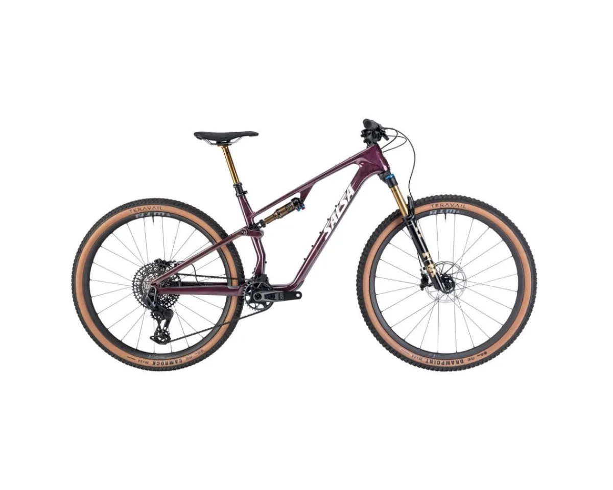 Salsa Mountain Bikes|Spearfish C DLX X0 AXS Transmission Mountain Bike (Deep Orchid Carbon) (XL)