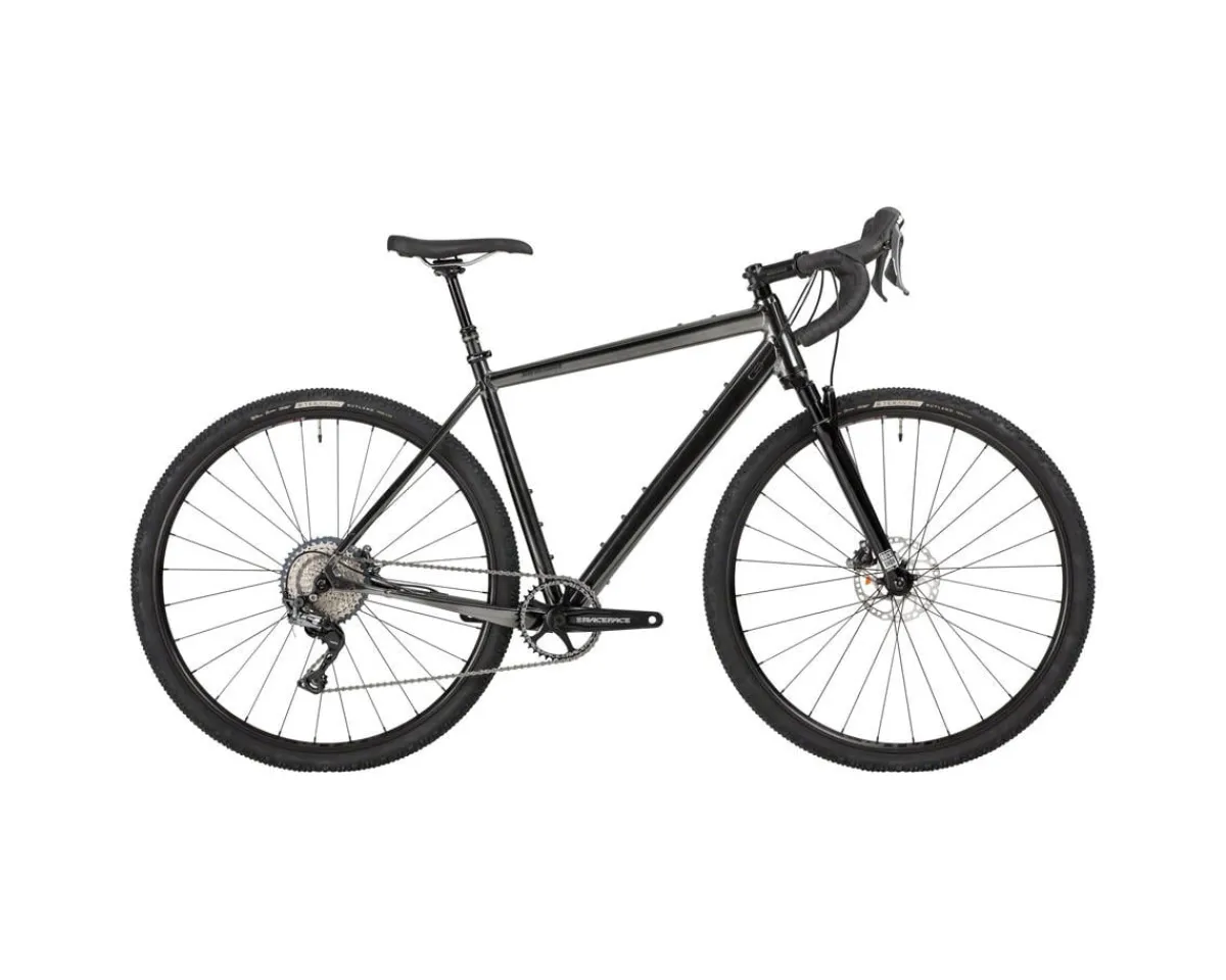 Salsa Gravel Bikes|Stormchaser GRX 810 1x SUS Gravel Bike (Black) (54.5cm)