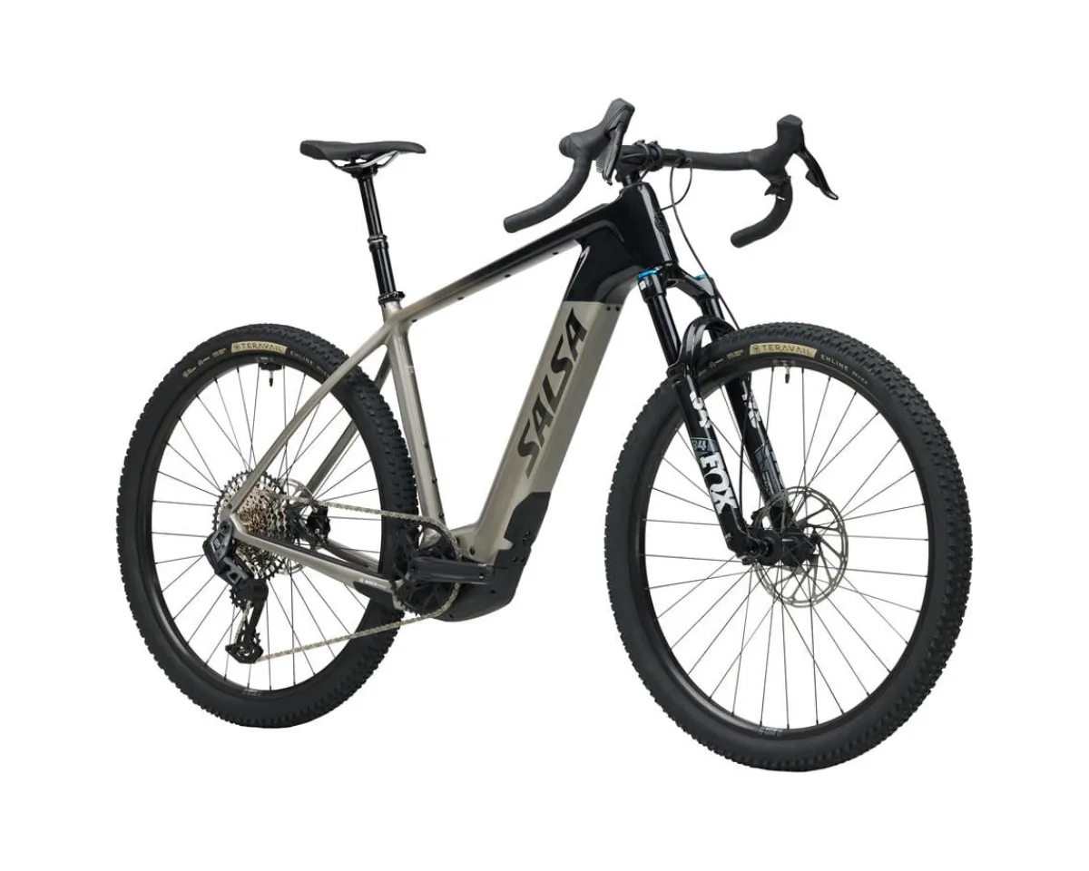 Salsa Gravel Bikes|E-Bikes|Tributary C Rival GX AXS SUS (Charcoal/Black) (M)