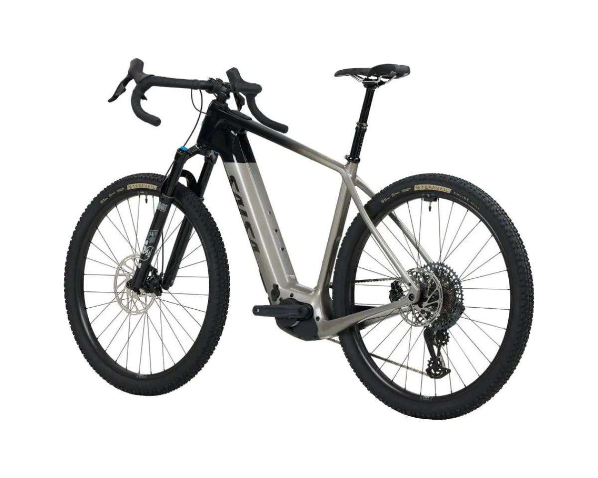 Salsa Gravel Bikes|E-Bikes|Tributary C Rival GX AXS SUS (Charcoal/Black) (M)