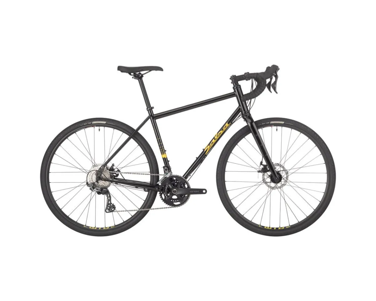 Salsa Gravel Bikes|Vaya GRX 600 Gravel/Touring Bike (Black) (54cm) (Steel) (700c)
