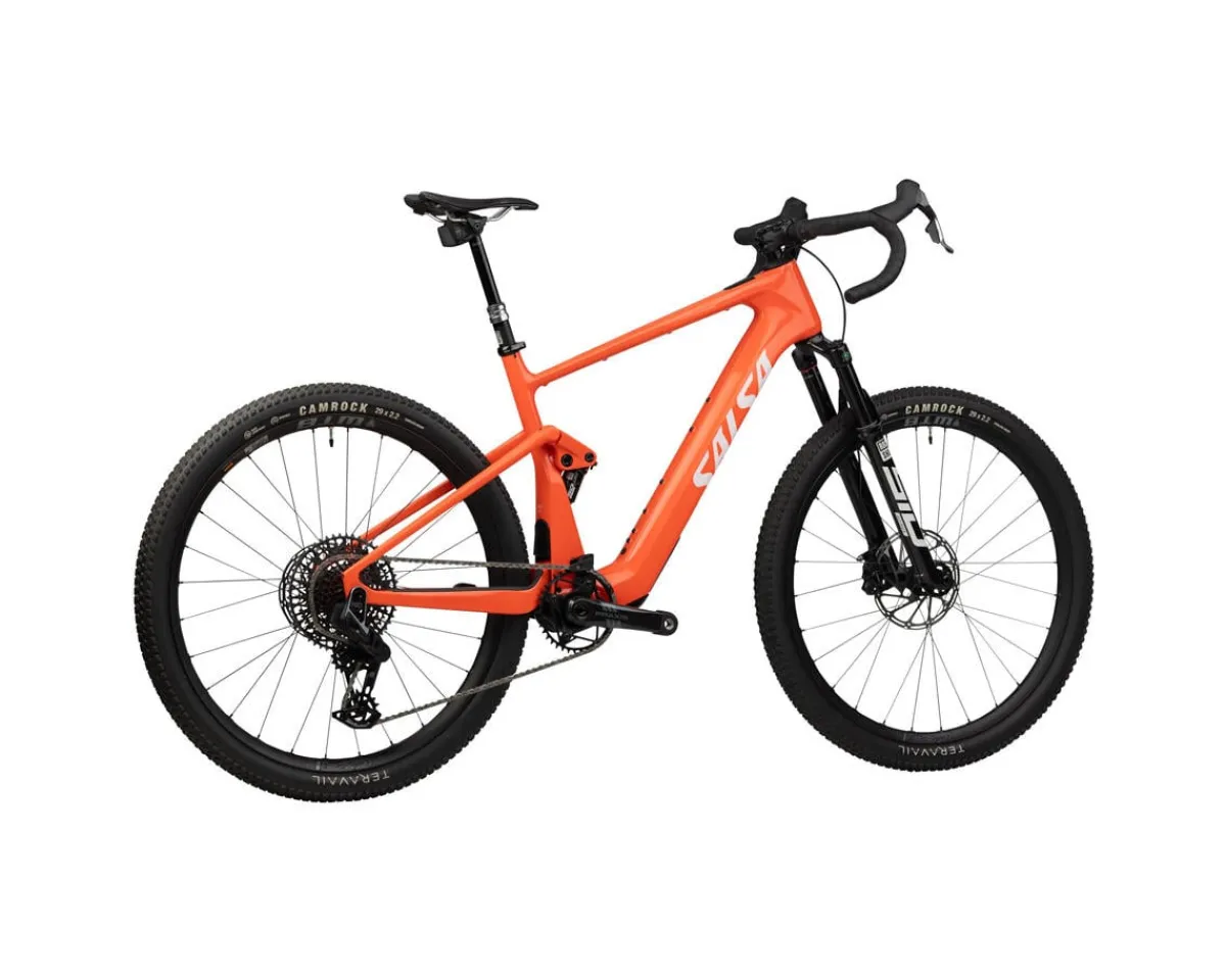 Salsa Gravel Bikes|E-Bikes|Wanderosa C Force X0 AXS Transmission (Coral) (XS)