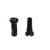 Sapim Wheels & Parts|Secure Lock Alloy Nipples (Black) (14g/12mm) (Bag of 100)