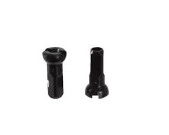 Sapim Wheels & Parts|Secure Lock Alloy Nipples (Black) (14g/12mm) (Bag of 100)