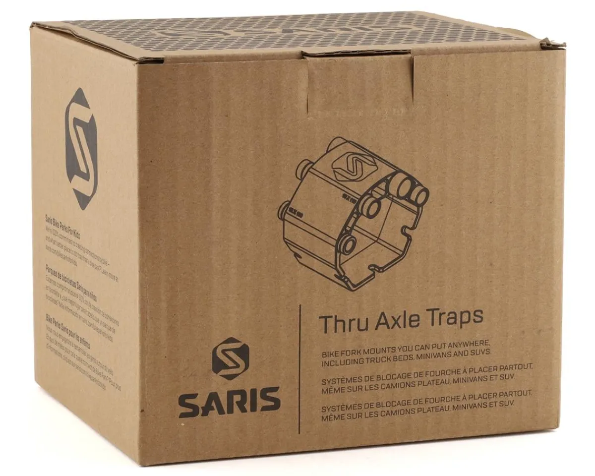 Saris Vehicle Bike Racks|Axle Traps for Thru-Axle Forks (Black)