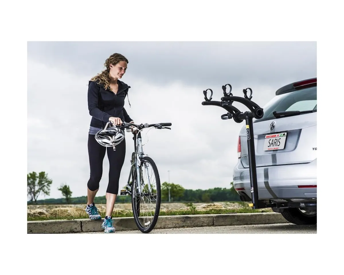 Saris Vehicle Bike Racks|Holiday Shopping|Bones Hitch Bike Rack (Black) (2 Bikes) (1.25 & 2" Receiver)