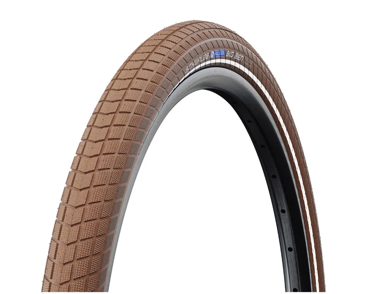 Schwalbe Tires|Big Ben Tire (Brown/Reflex) (700c) (38mm) (Wire Bead) (SBC/K-Guard)