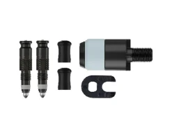 Schwalbe Tire & Tube Accessories|Tubeless Tire Tools|Clik Conversion Kit For Presta Valves w/ Clik Pump Head Adapter (Black) (Pair)