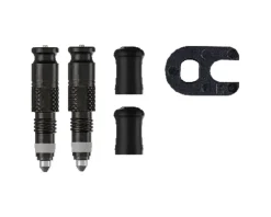 Schwalbe Tubeless Tire Tools|Tubeless Accessories|Clik Conversion Kit For Presta Valves (Black) (Pair)