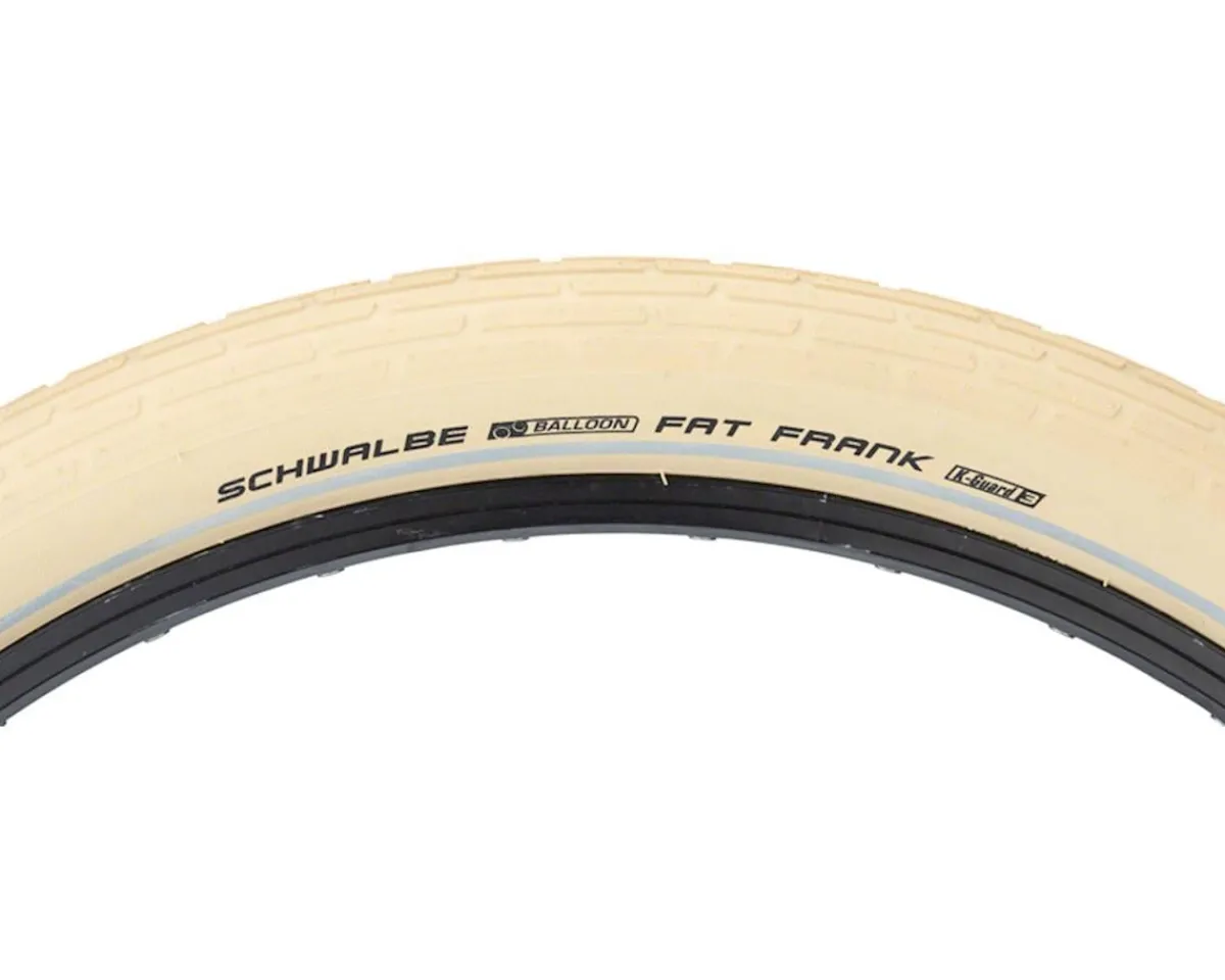 Schwalbe Tires|Fat Frank Urban Cruiser Tire (Creme/Reflex) (26") (2.35") (Wire) (SBC/K-Guard)