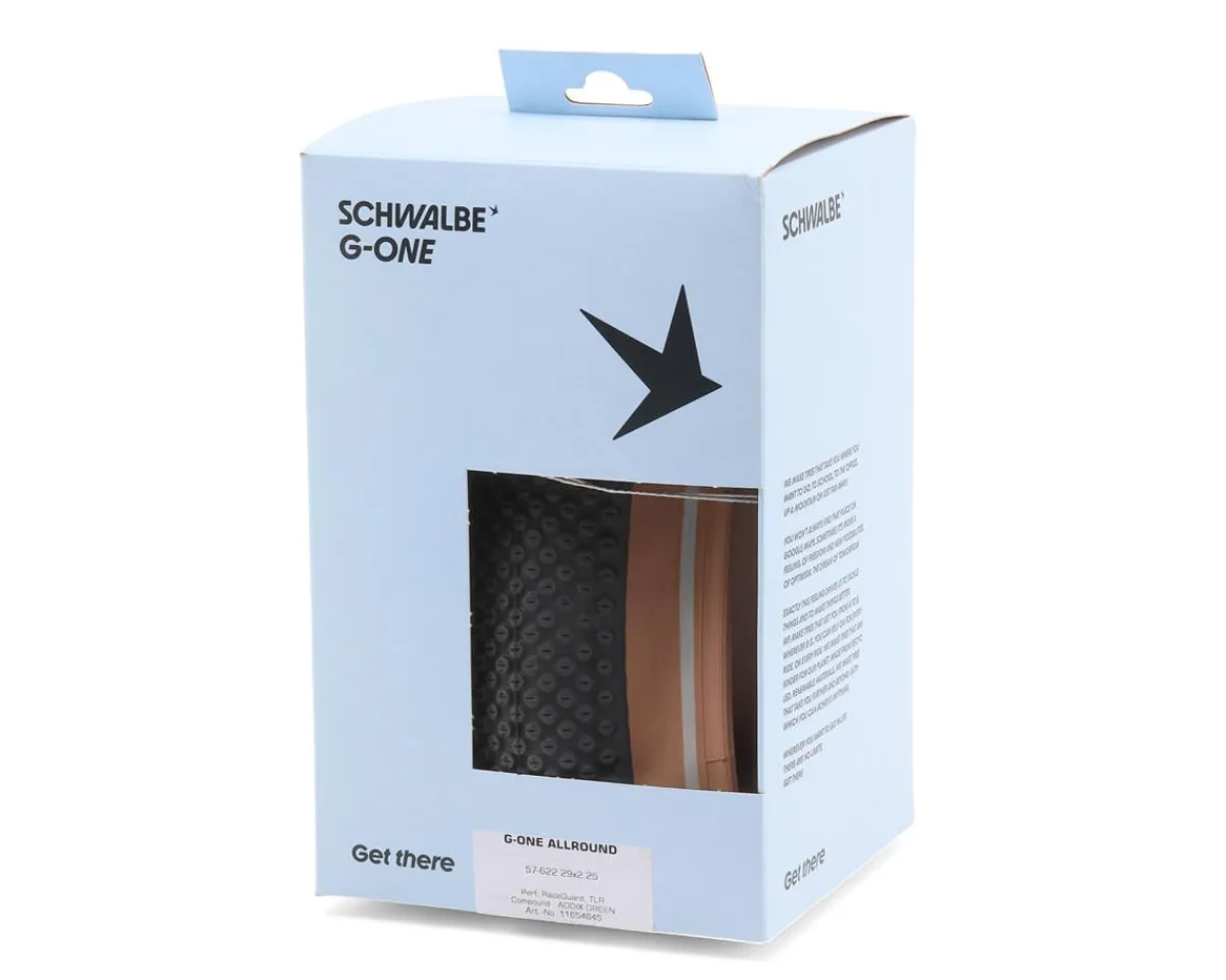 Schwalbe E-Bike Parts|Tires|G-One Allround Tubeless Gravel Tire (Bronze/Reflex) (700c) (57mm) (Addix Green/RaceGuard) (Performance Line)