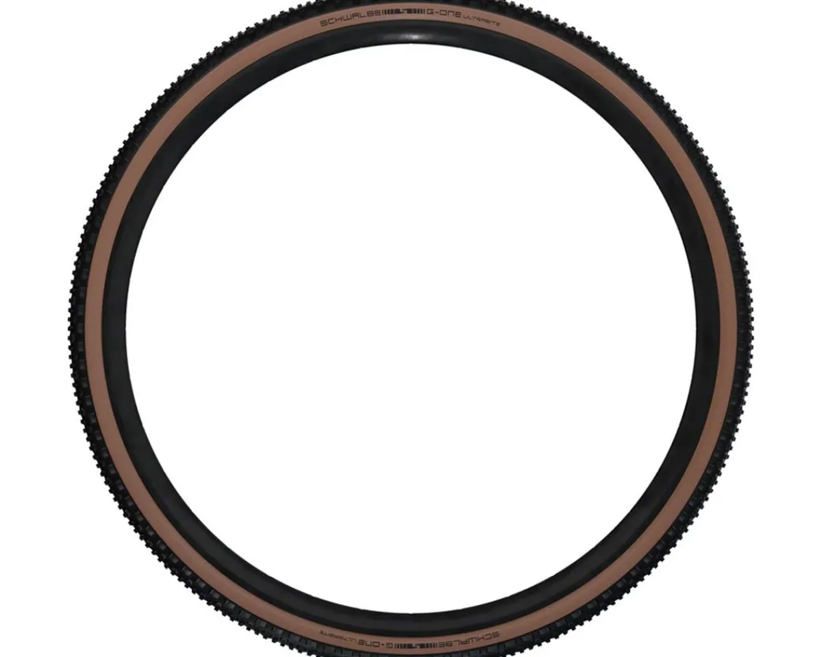 Schwalbe Tires|G-One Ultrabite Tubeless Gravel Tire (Bronze Sidewall) (700c) (40mm) (Addix/RaceGuard) (Performance Line)