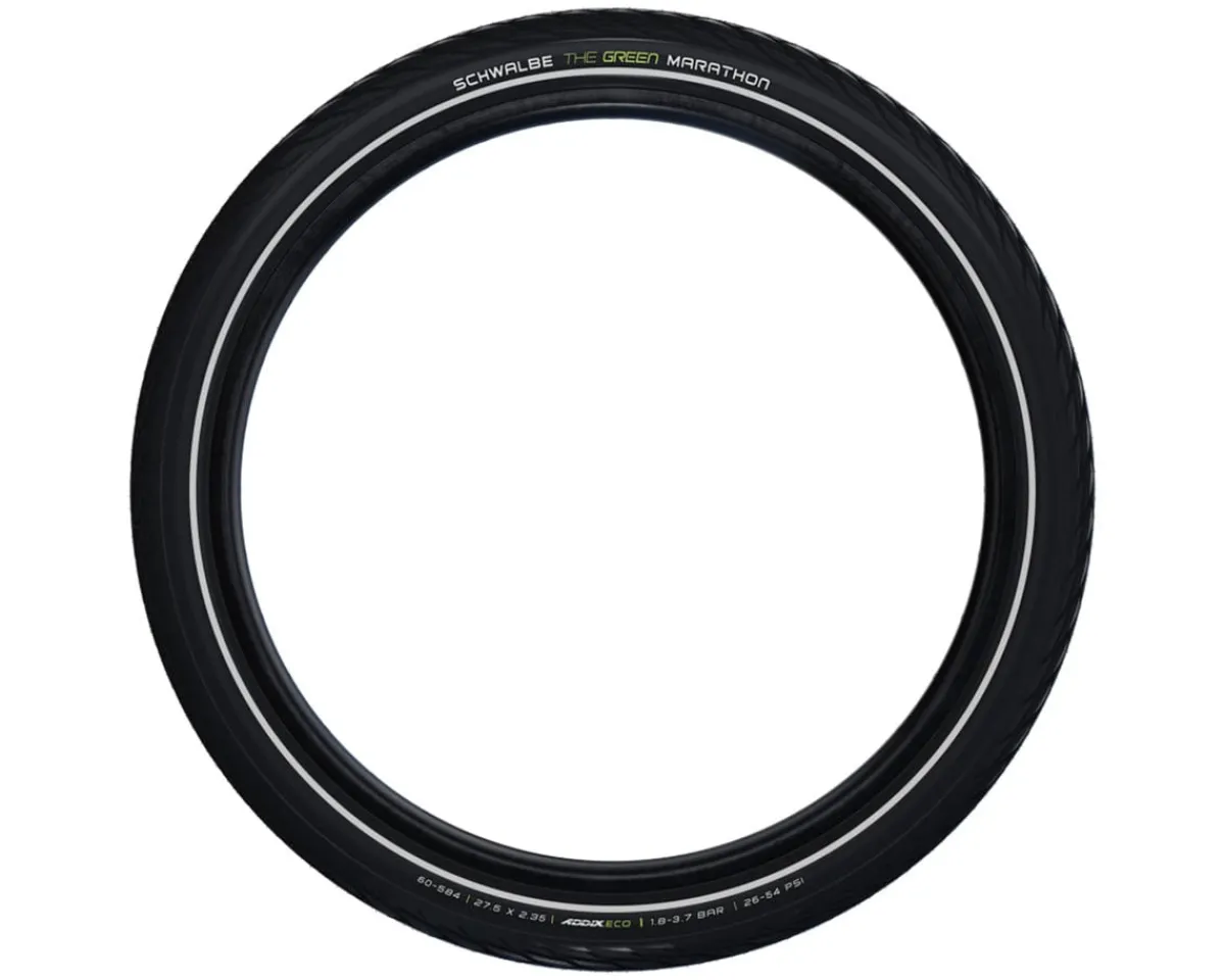 Schwalbe E-Bike Parts|Tires|Green Marathon Touring/City Tire (Black/Reflex) (700c) (32mm) (Wire) (Addix Eco/GreenGuard)