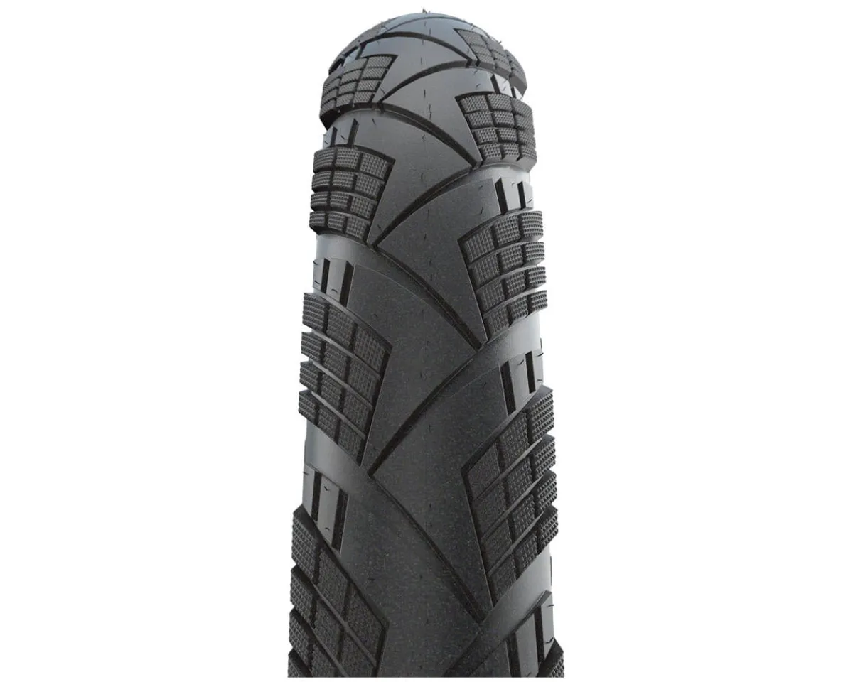 Schwalbe Tires|Marathon Efficiency Tire (Black/Reflective) (Folding) (700c) (45mm) (SuperRace/V-Guard) (E50)