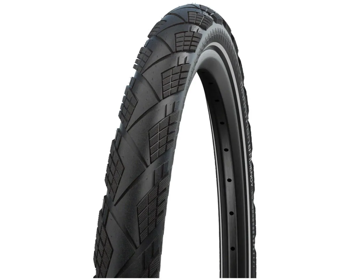 Schwalbe Tires|Marathon Efficiency Tire (Black/Reflective) (Folding) (700c) (45mm) (SuperRace/V-Guard) (E50)