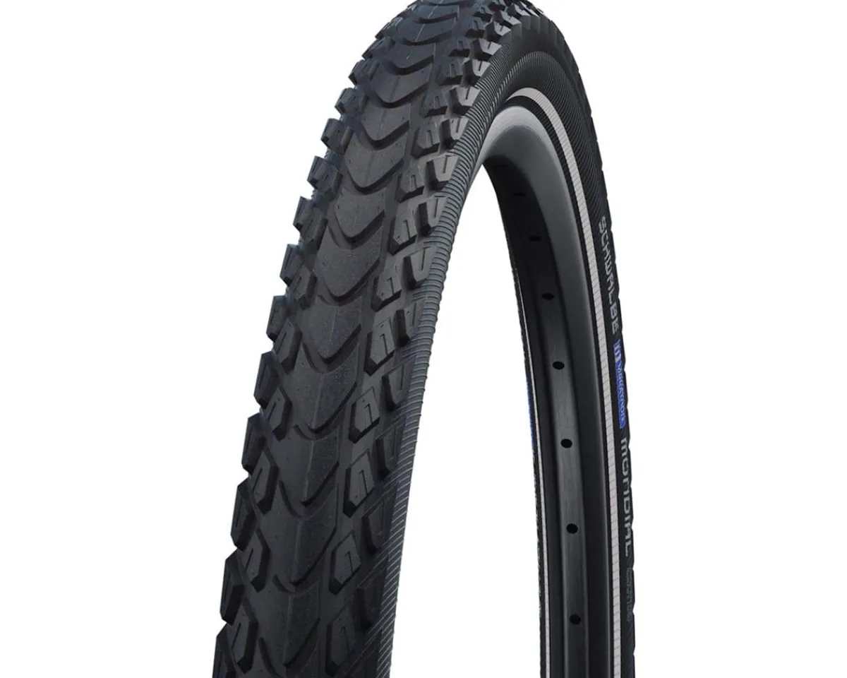 Schwalbe Tires|Marathon Mondial Hybrid Tire (Black) (700c) (35mm) (Wire) (RaceGuard/ Endurance)