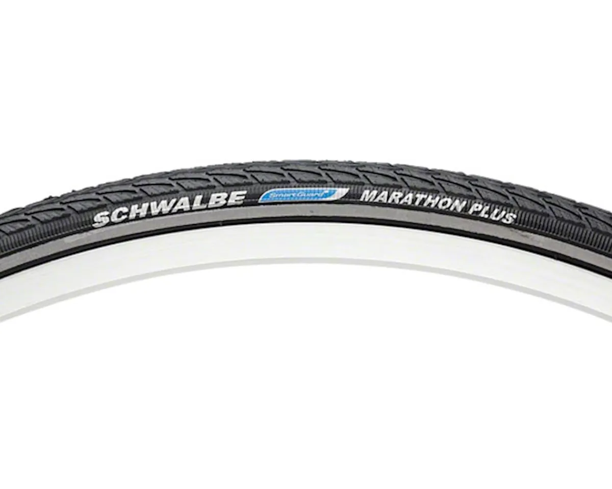 Schwalbe E-Bike Parts|Tires|Marathon Plus Tire (Black/Reflex) (700c) (25mm) (Wire) (Addix/SmartGuard)