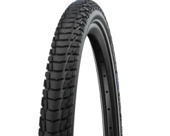 Schwalbe E-Bike Parts|Tires|Marathon Plus Tour Tire (Black/Reflex) (700c) (38mm) (Wire) (Addix Green/SmartGuard)