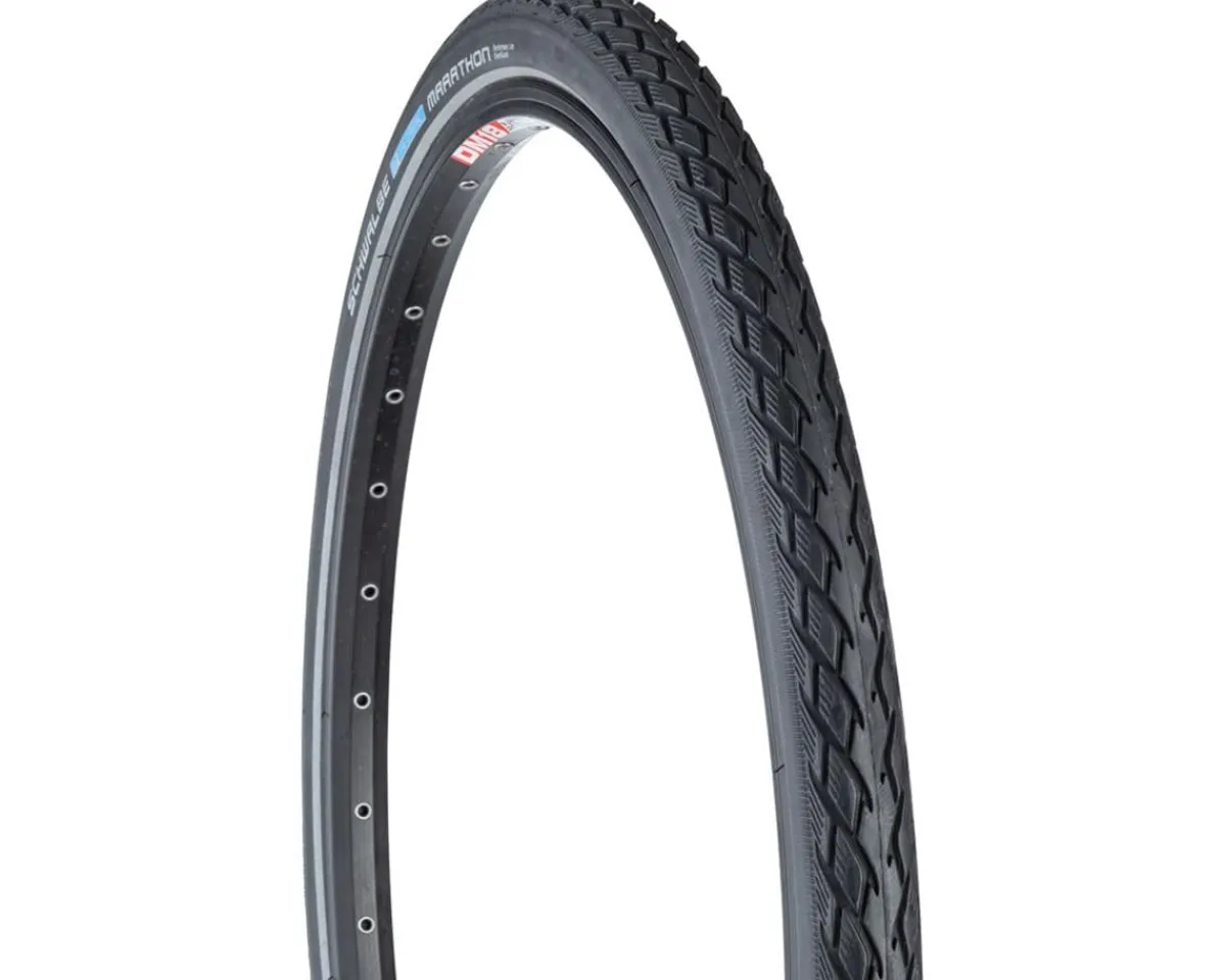 Schwalbe E-Bike Parts|Tires|Marathon Tire (Black/Reflex) (26") (1.25") (Wire) (Endurance/GreenGuard)