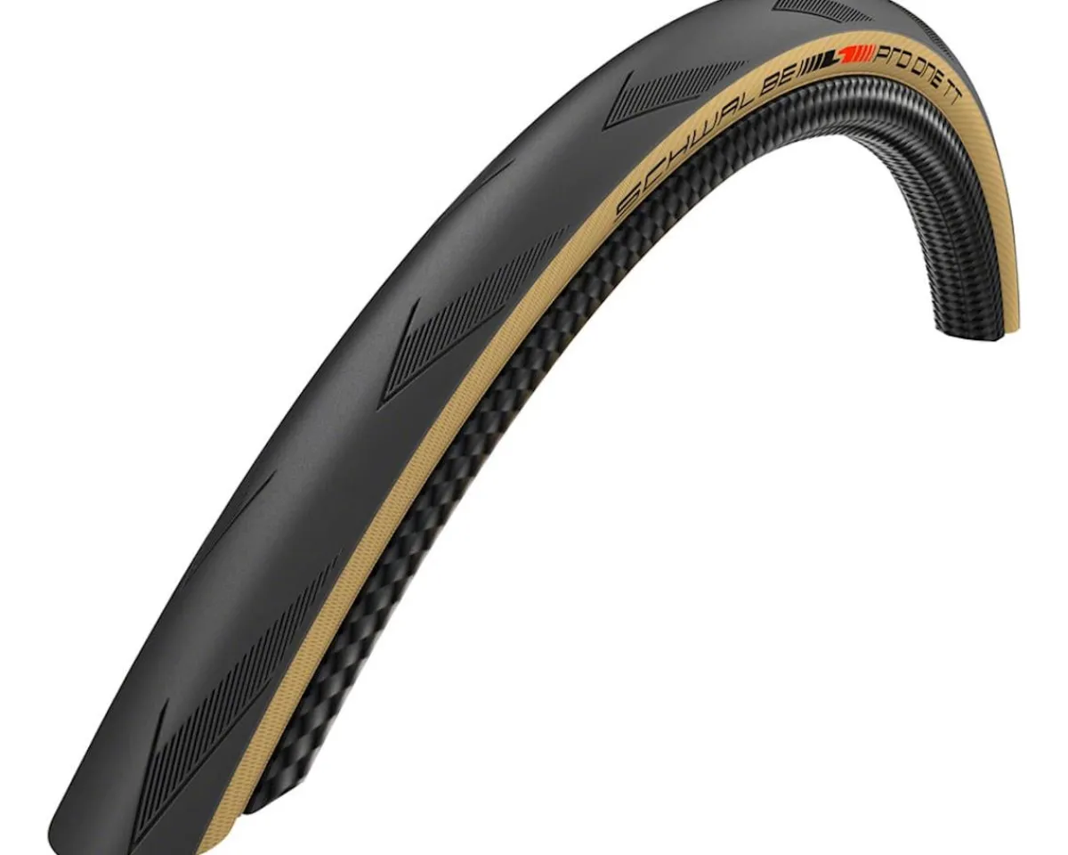 Schwalbe Tires|Pro One Tubeless TT Tire (Tan Wall) (700c) (25mm) (Addix Race)