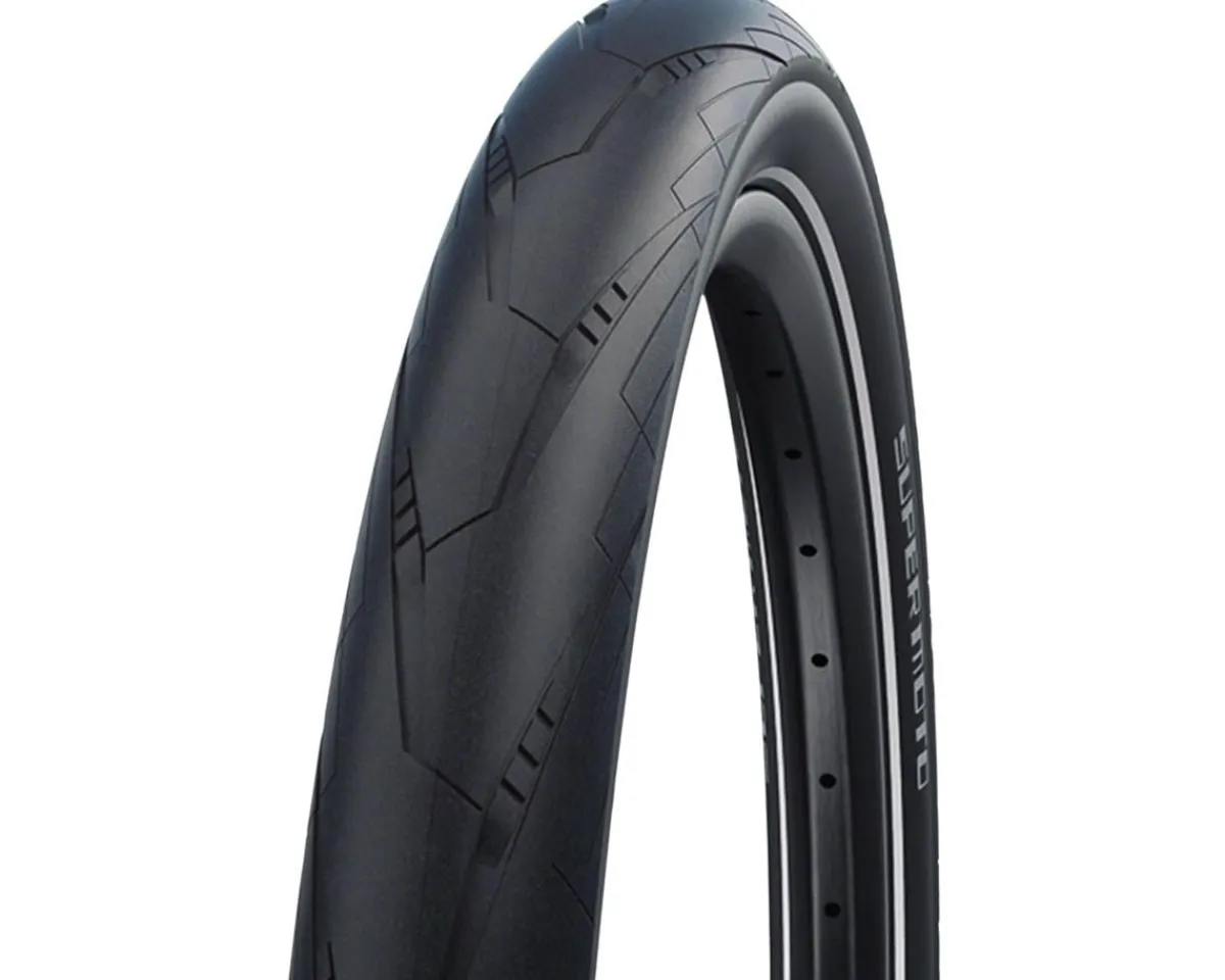Schwalbe E-Bike Parts|Tires|Super Moto E-Bike Tire (Black/Reflex) (27.5") (2.4") (Wire) (Addix Tour/Double Defense)