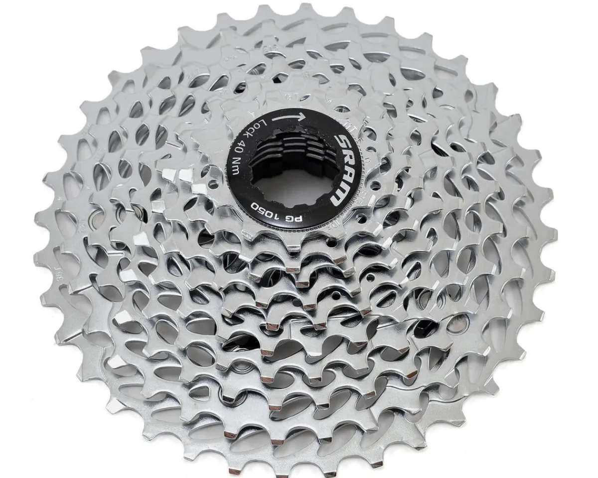 SRAM Cassettes|SCRATCH & DENT: PG-1050 Cassette (Silver) (10 Speed) (Shimano HG) (11-36T)