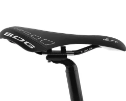 SDG Saddles & Seats|Allure Women's Saddle (Black/White) (Titanium Rails) (143mm)
