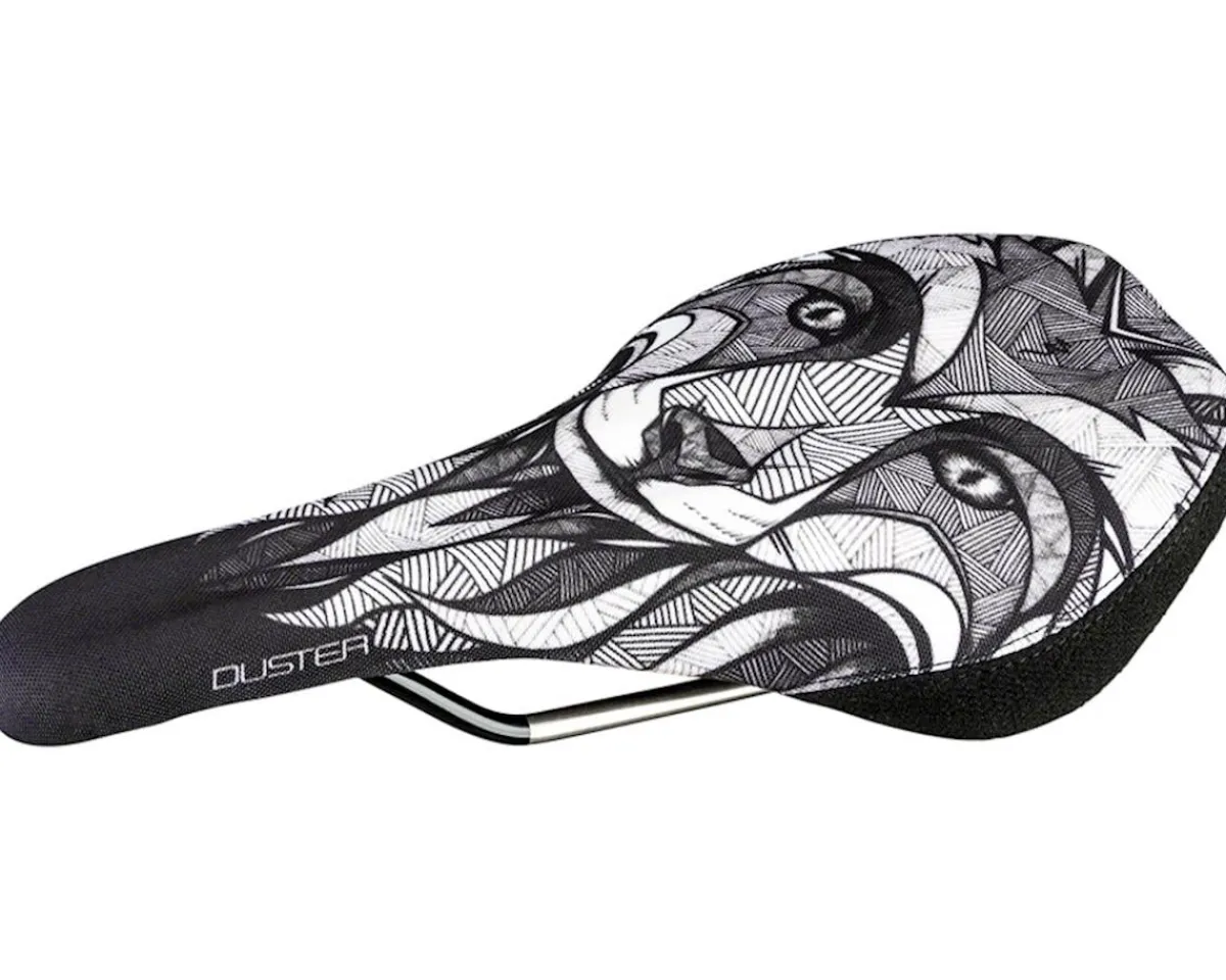 SDG Saddles & Seats|"Chepi" Duster P MTN Saddle (Black/White Fox) (Titanium Rails) (140mm)