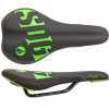 SDG Saddles & Seats|Fly Jr Kid's Saddle (Black/Green) (Steel Rails) (122mm)