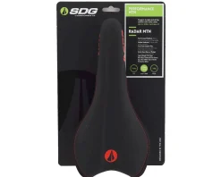 SDG Saddles & Seats|Radar Mountain Saddle (Black/Red) (Titanium Rails) (138mm)