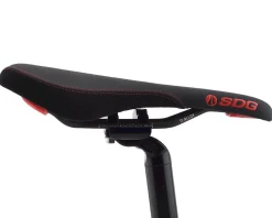 SDG Saddles & Seats|Radar Mountain Saddle (Black/Red) (Titanium Rails) (138mm)