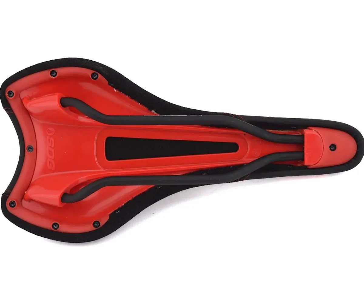 SDG Saddles & Seats|Radar Mountain Saddle (Black/Red) (Titanium Rails) (138mm)