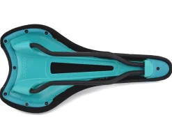 SDG Saddles & Seats|Radar Mountain Saddle (Black/Turquoise) (Titanium Rails) (138mm)