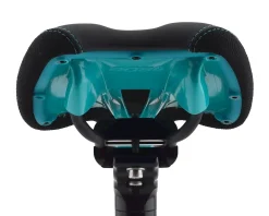 SDG Saddles & Seats|Radar Mountain Saddle (Black/Turquoise) (Titanium Rails) (138mm)
