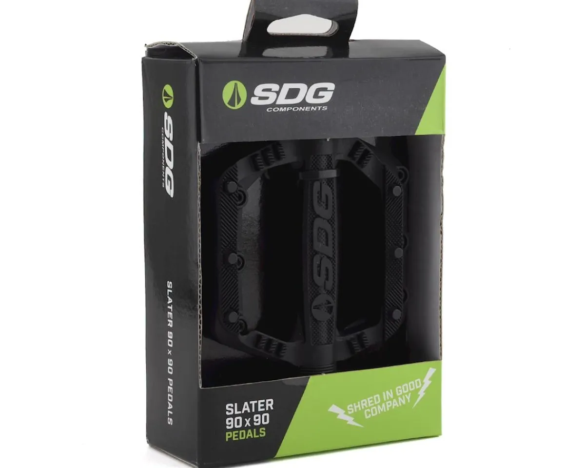 SDG Pedals & Cleats|Slater Nylon Flat Pedals (Black)